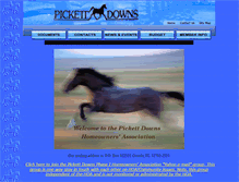 Tablet Screenshot of pickettdowns.com